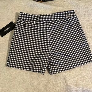 Black and White Shorts